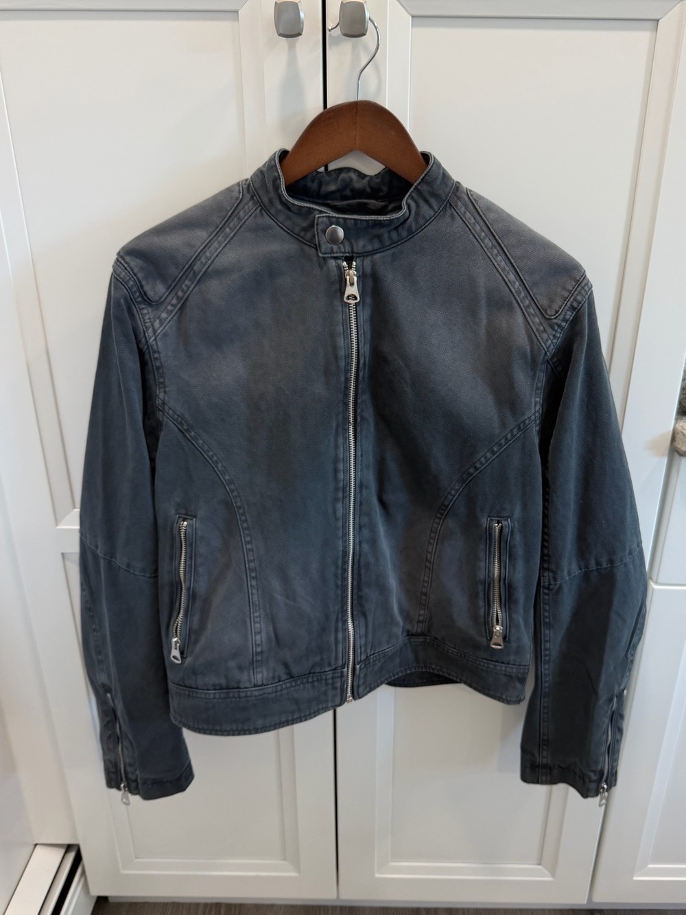 H&M gray Racer jacket